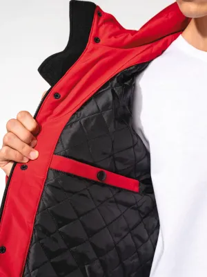 Parka softshell forrada con capucha de hombre