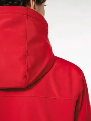 Parka softshell forrada con capucha de hombre
