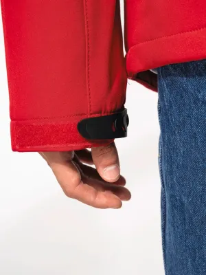 Parka softshell forrada con capucha de hombre
