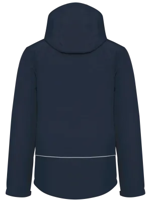 Parka softshell forrada con capucha de hombre – Navy