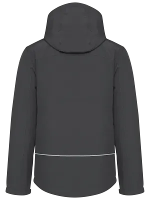 Parka softshell forrada con capucha de hombre – Titanium