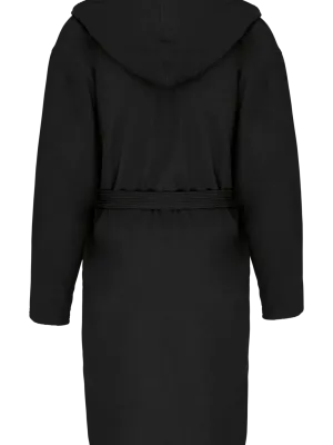 Peignoir de bain à capuche Bio – Black