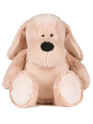 Peluche zippée Chien – Mid Brown