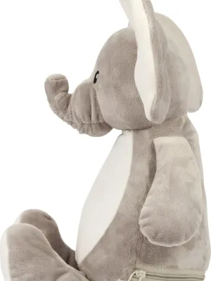 Peluche zippée Éléphant