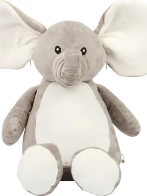 Peluche zippée Éléphant – Grey