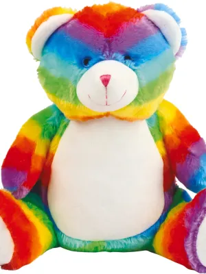 Peluche zippée Ours multicolore