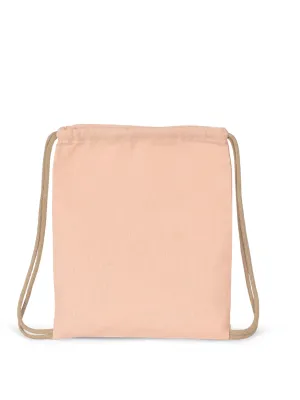 Petit sac à dos recyclé à cordon coulissant - Taille enfant – Salmon