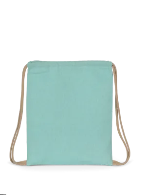 Petit sac à dos recyclé à cordon coulissant - Taille enfant – Topaz Blue