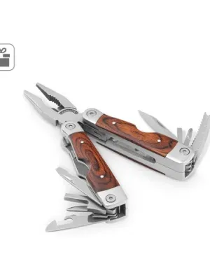 MAGNUM. Pince pliante multifonctions en acier inoxydable et en bois