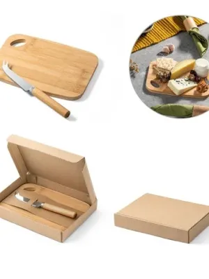 CAPPERO. Planche et couteaux à fromage