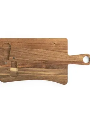 CASSIA. Acacia wood cheese board with handle