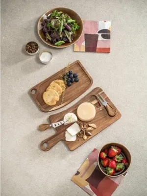 CASSIA. Acacia wood cheese board with handle