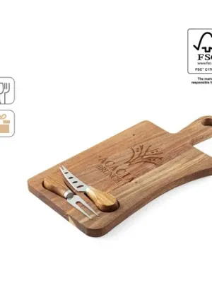 CASSIA. Acacia wood cheese board with handle