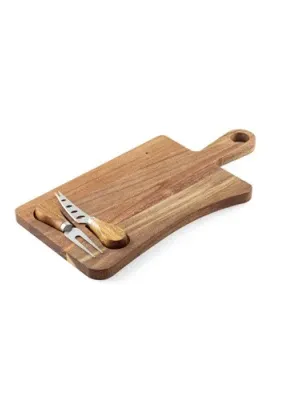 CASSIA. Acacia wood cheese board with handle – Naturel foncé