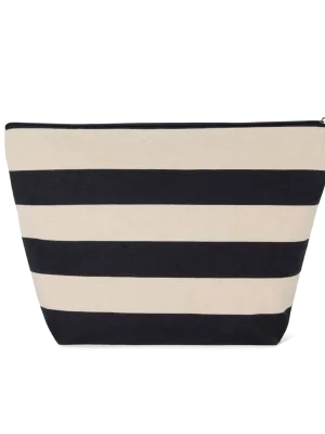 Pochette marinière extra large – Natural / Navy