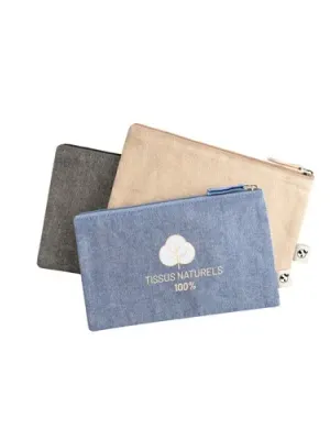 MILLIE. Pochette multifonctions en coton recyclé (70%) et polyester (30% rPET) (140 g/m²) (140 g/m²)