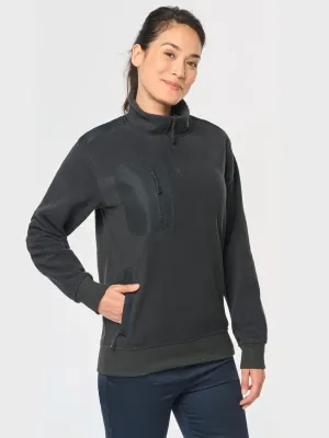 Eco-friendly zip-neck fleece, unisex