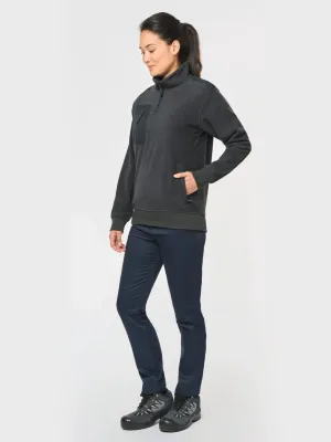 Eco-friendly zip-neck fleece, unisex