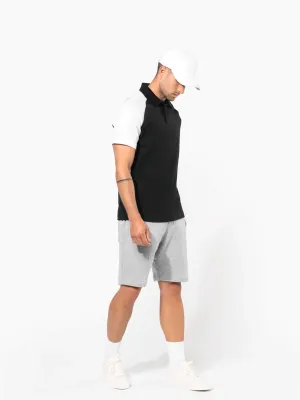 Polo baseball manches courtes