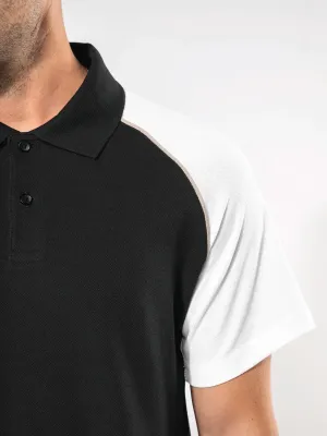 Polo baseball manches courtes