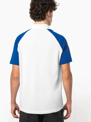 Polo baseball manches courtes