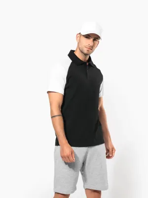 Polo baseball manches courtes