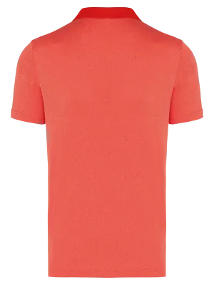 Polo chiné manches courtes – Coral Heather