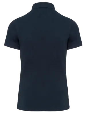Men's short-sleeved press-stud polo shirt – Navy