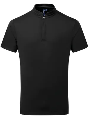 Coolchecker Essential short sleeve chef’s polo shirt – Black