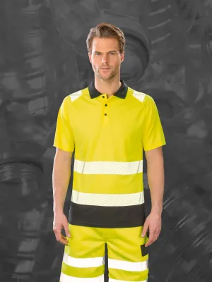 Recycled safety polo shirt