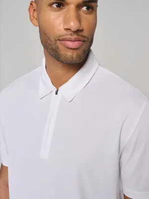 Polo de sport col 1/4 zip homme