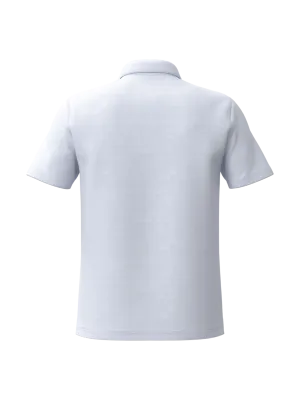 Polo de sport col 1/4 zip homme – White