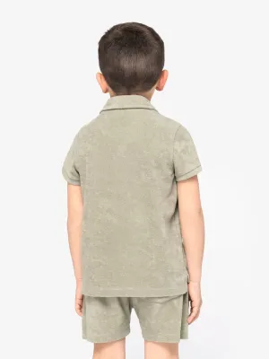 Eco-friendly boys’ Terry Towel polo shirt