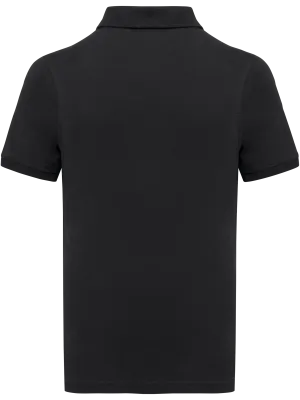 Eco-friendly kids’ piqué polo shirt – Black