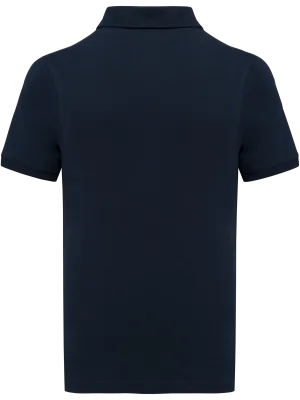 Eco-friendly kids’ piqué polo shirt – Navy Blue
