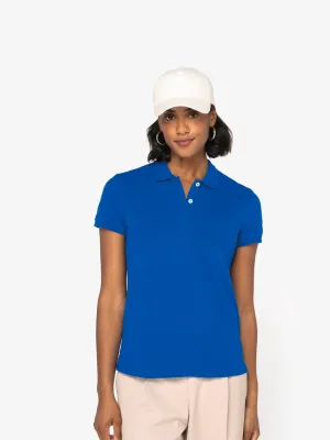 Polo ecorresponsable de punto piqué de mujer