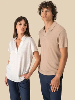 Polo de lino de mujer