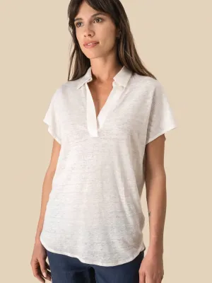 Polo de lino de mujer