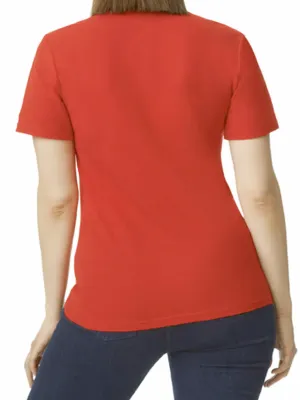 Polo Femme Softstyle Double Piqué – Red