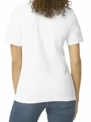 Polo Femme Softstyle Double Piqué – White