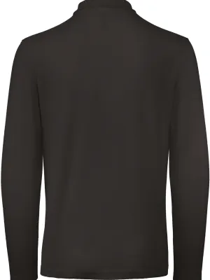 ID.001 men's long-sleeved polo shirt – Black