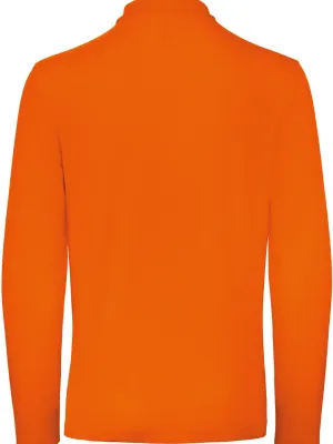 ID.001 men's long-sleeved polo shirt – Orange