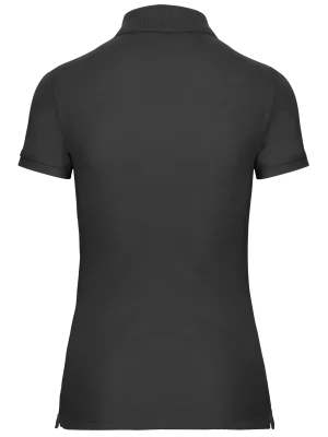 Women's short-sleeved polo shirt – Dark Grey