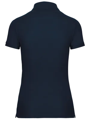 Women's short-sleeved polo shirt – Navy