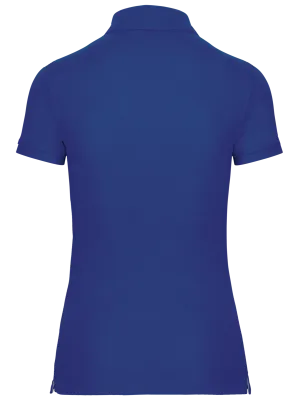 Women's short-sleeved polo shirt – Royal Blue