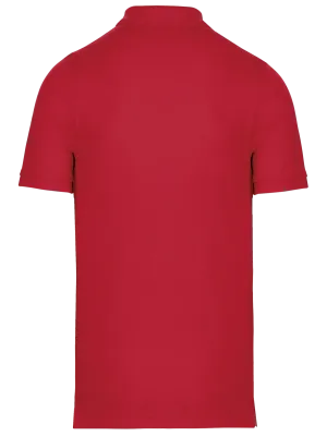 Men's short-sleeved polo shirt – Red