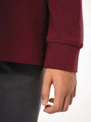 Kids' long-sleeved polo shirt