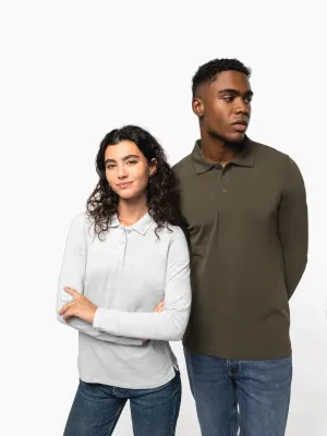 Men's long-sleeved polo shirt