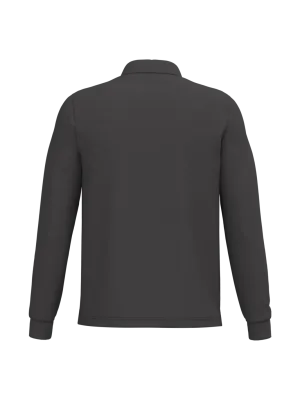 Men's long-sleeved polo shirt – Dark Grey