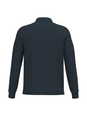 Men's long-sleeved polo shirt – Navy